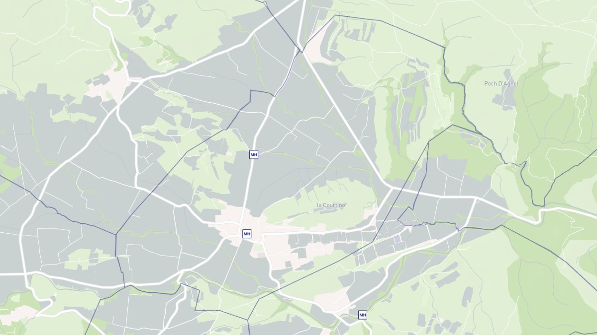 Aperçu cartographique de Serviès-en-Val, centré sur la commune