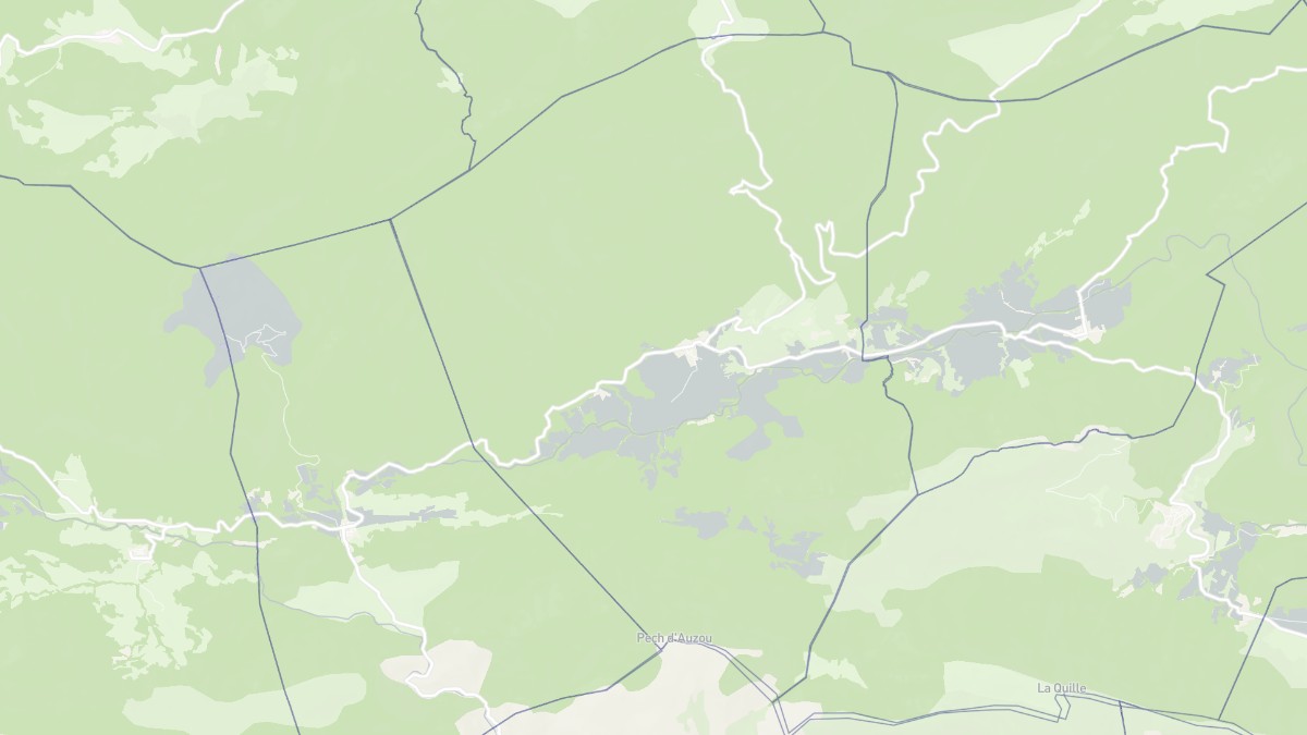 Aperçu cartographique de Soulatgé, centré sur la commune