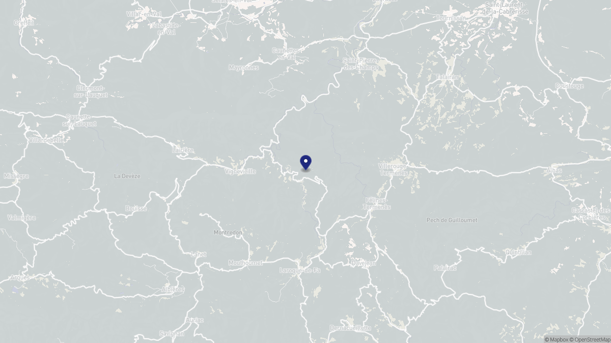 Aperçu cartographique de Termes, centré sur la commune