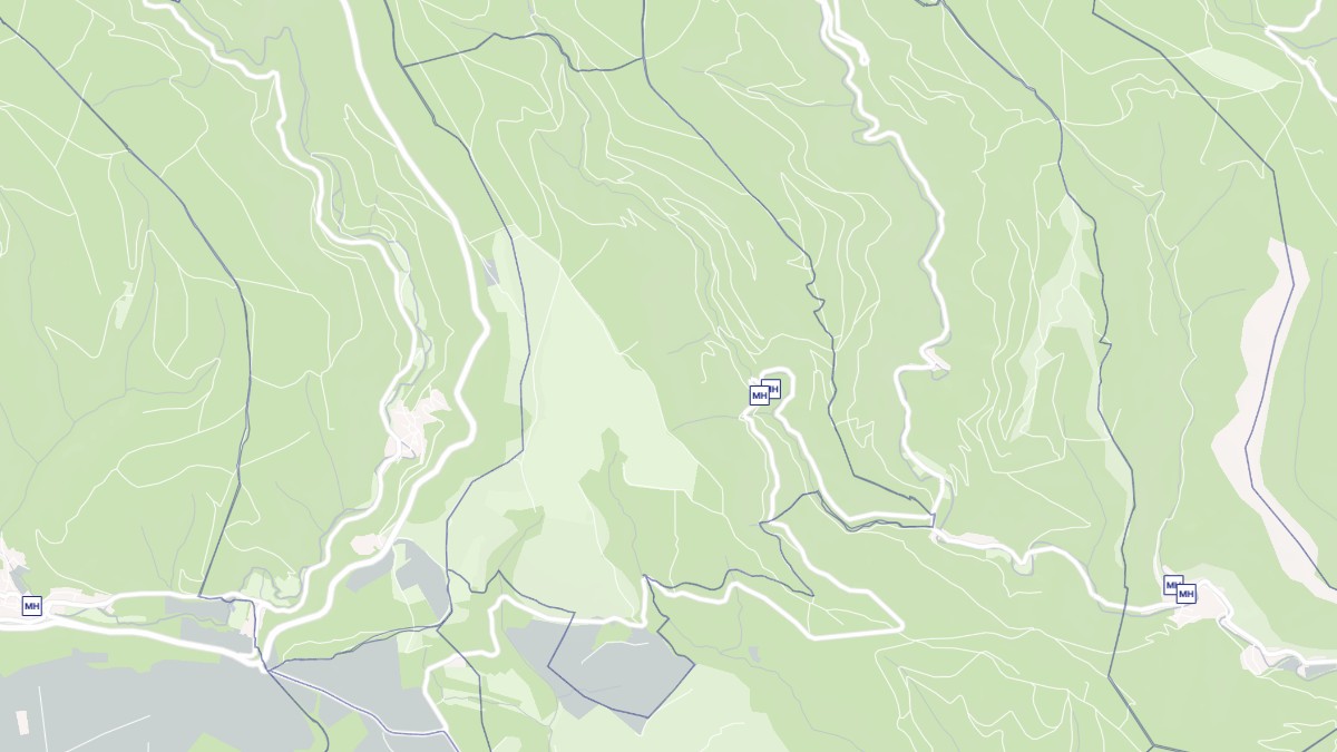 Aperçu cartographique de La Tourette-Cabardès, centré sur la commune