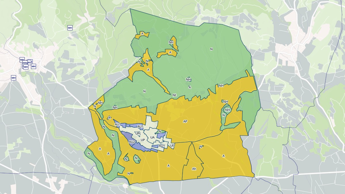 Aperçu cartographique de Trausse, centré sur la commune