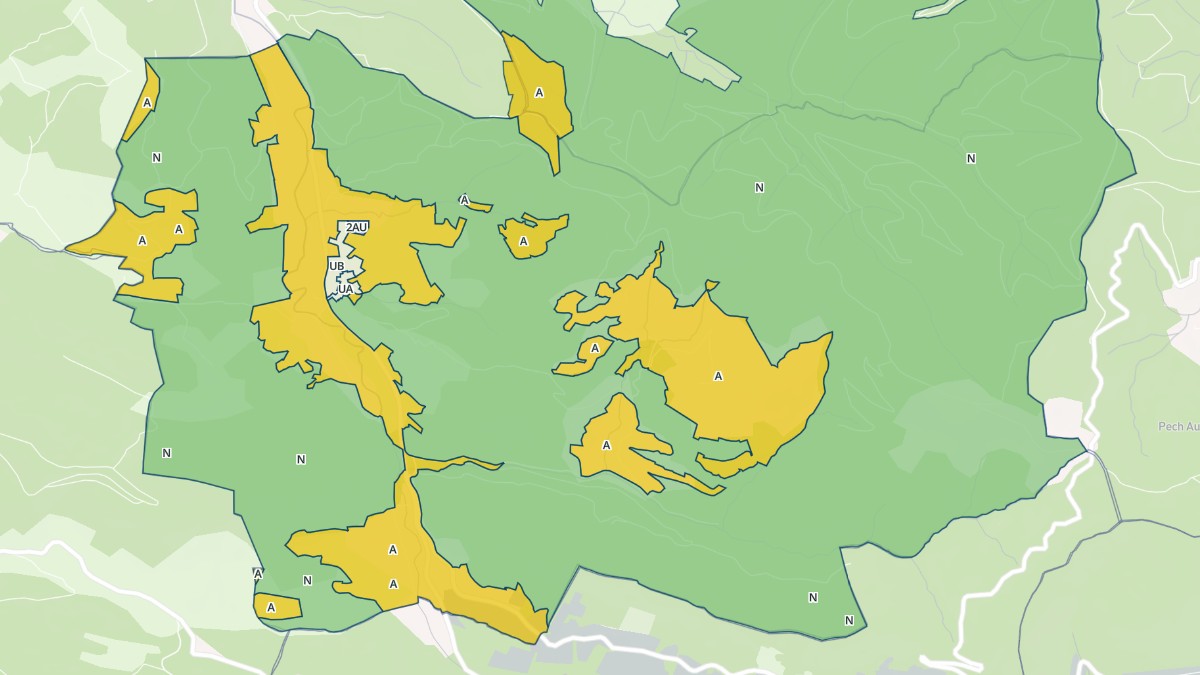 Aperçu cartographique de Villefort, centré sur la commune