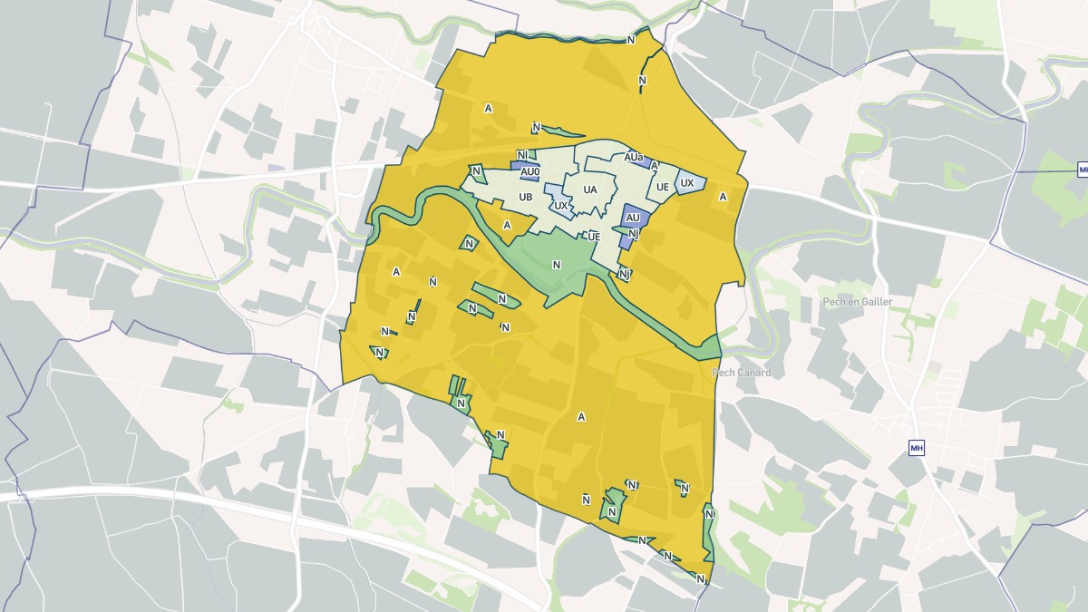 Aperçu cartographique de Villesèquelande, centré sur la commune