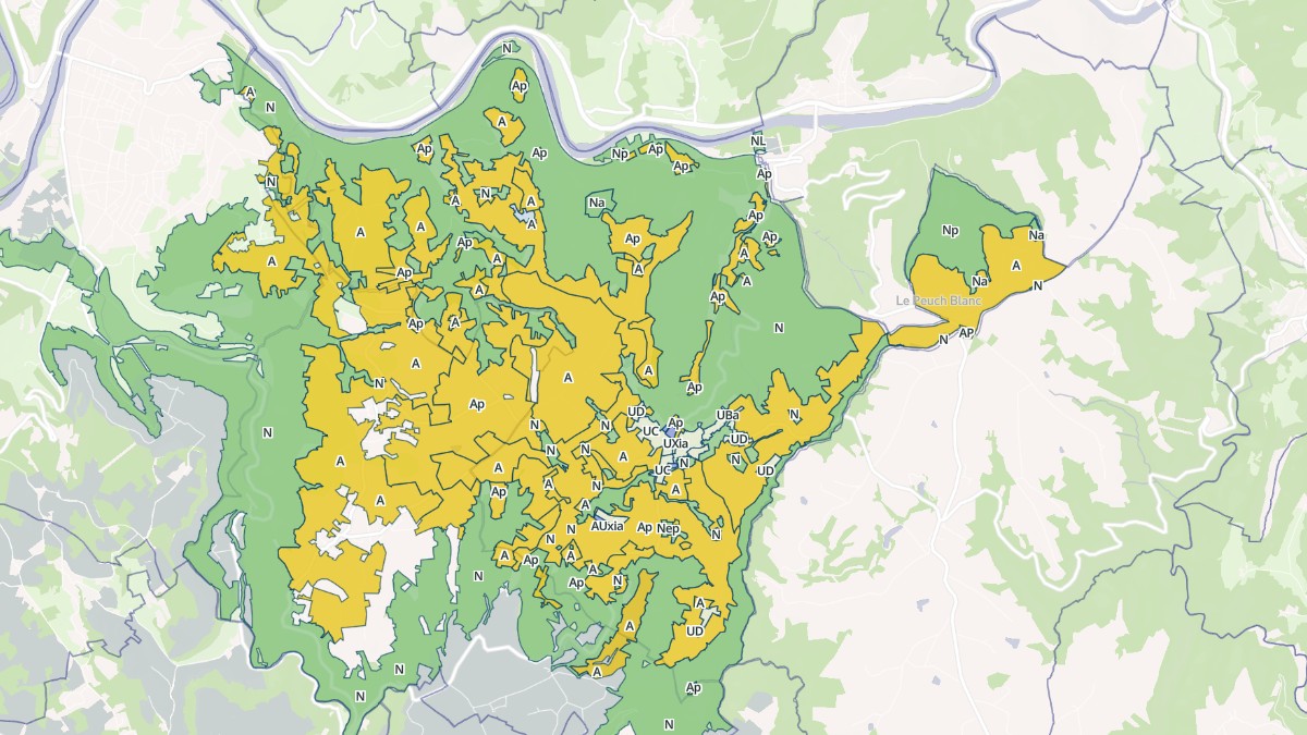 Aperçu cartographique de Asprières, centré sur la commune