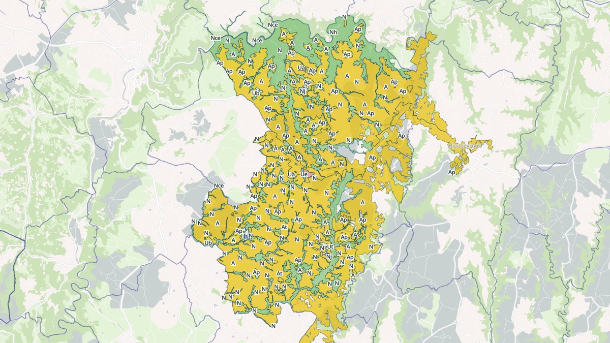 Aperçu cartographique de Le Bas Ségala, centré sur la commune
