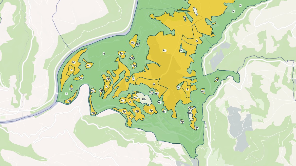Aperçu cartographique de La Bastide-Solages, centré sur la commune