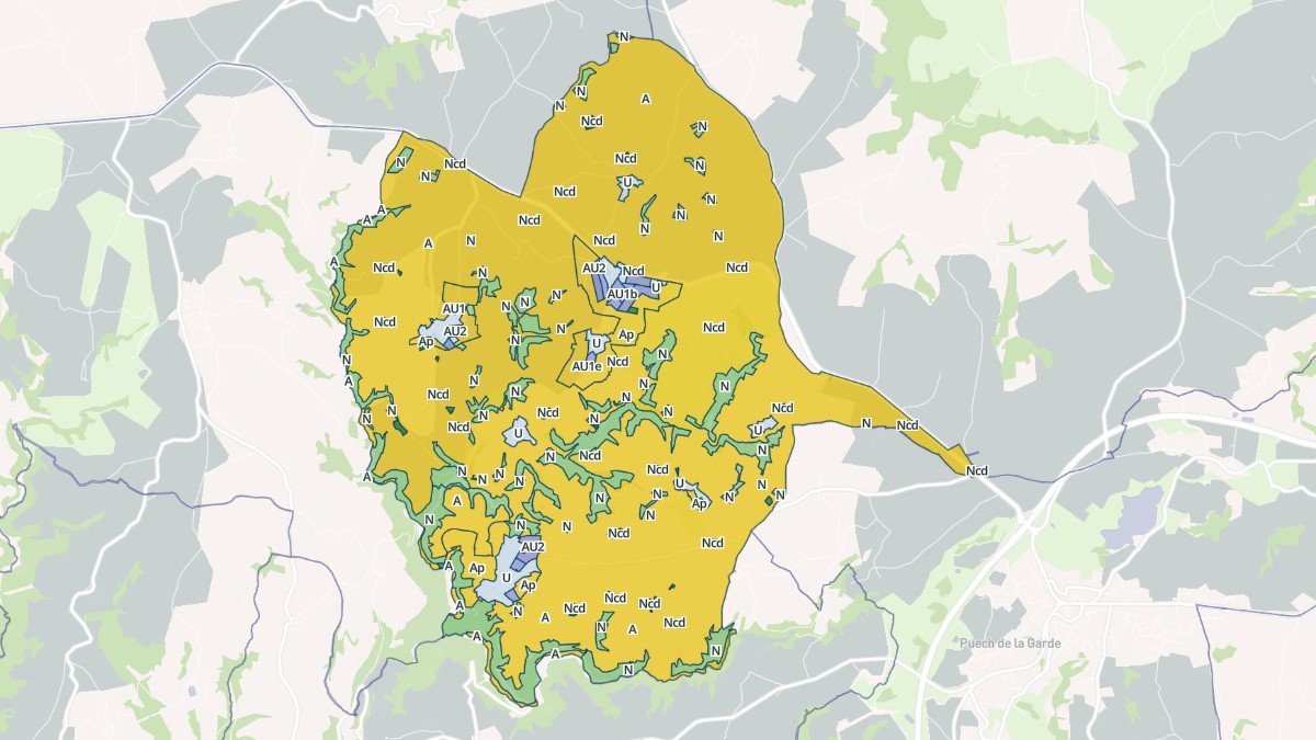 Aperçu cartographique de Boussac, centré sur la commune