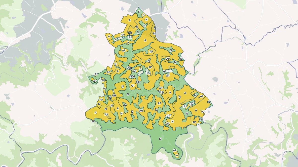 Aperçu cartographique de Brandonnet, centré sur la commune