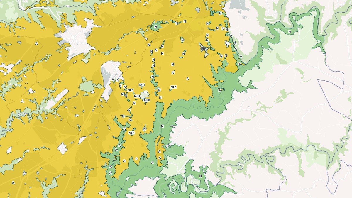 Aperçu cartographique de Camjac, centré sur la commune
