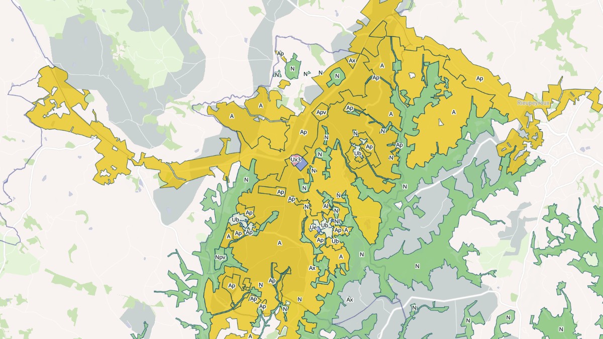 Aperçu cartographique de La Capelle-Bleys, centré sur la commune