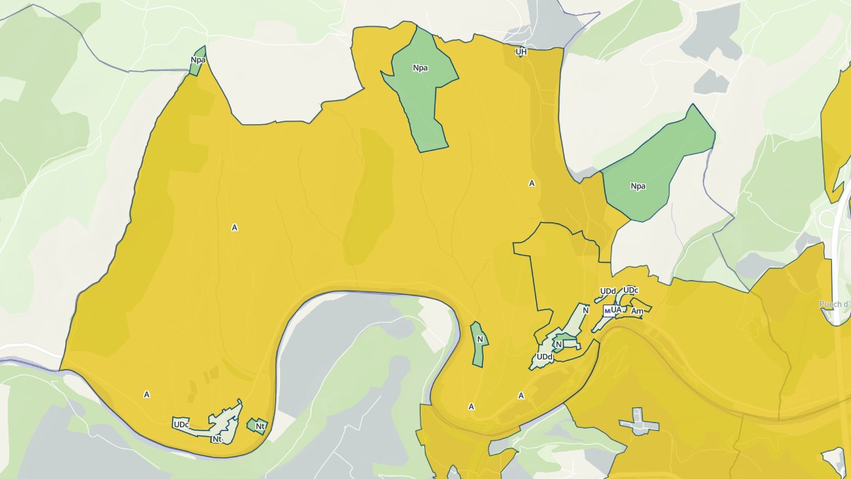 Aperçu cartographique de Comprégnac, centré sur la commune