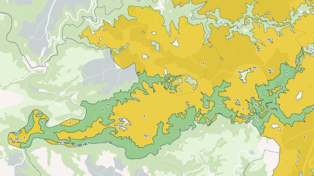 Aperçu cartographique de Crespin, centré sur la commune