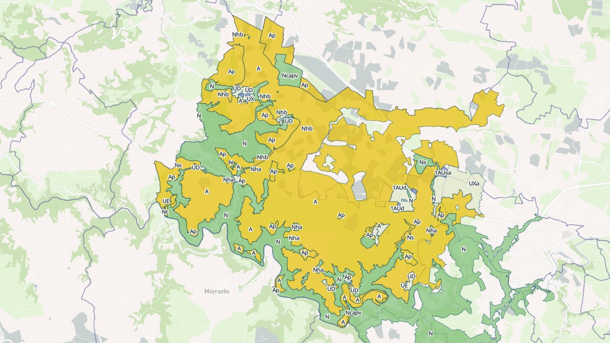 Aperçu cartographique de Druelle Balsac, centré sur la commune