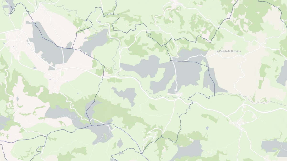 Aperçu cartographique de Gaillac-d'Aveyron, centré sur la commune