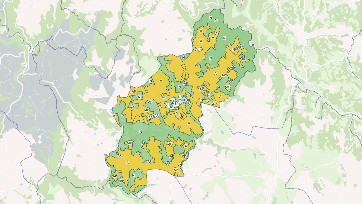 Aperçu cartographique de Galgan, centré sur la commune