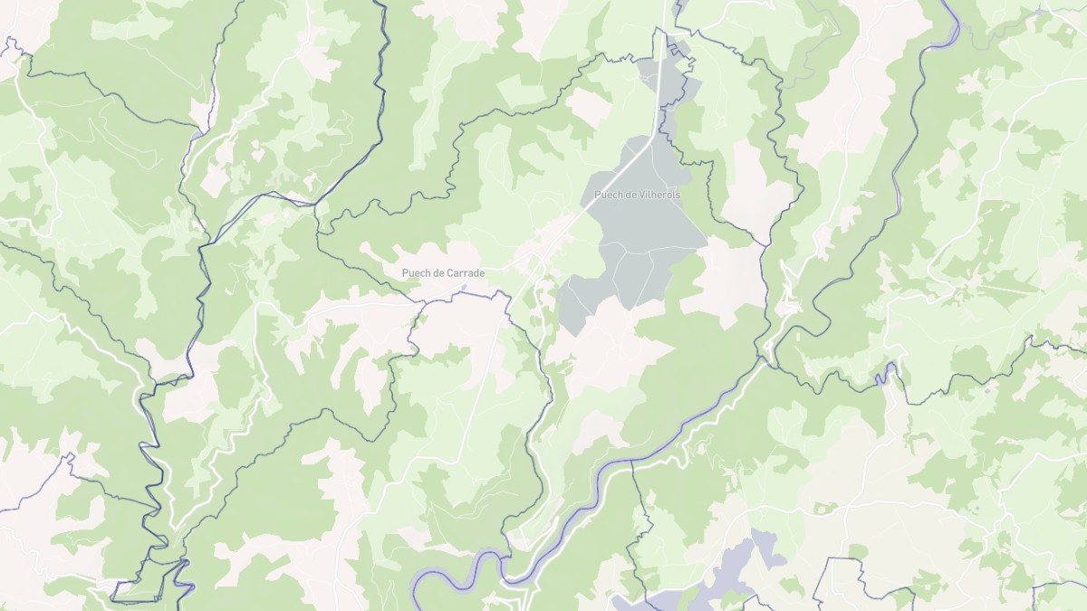 Aperçu cartographique de Lacroix-Barrez, centré sur la commune