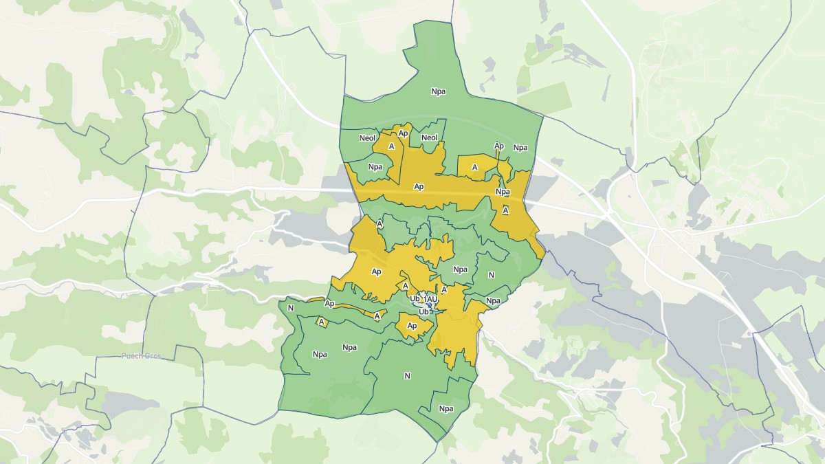 Aperçu cartographique de Lapanouse-de-Cernon, centré sur la commune