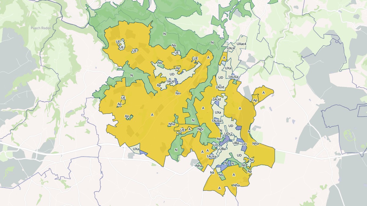 Aperçu cartographique de Luc-la-Primaube, centré sur la commune
