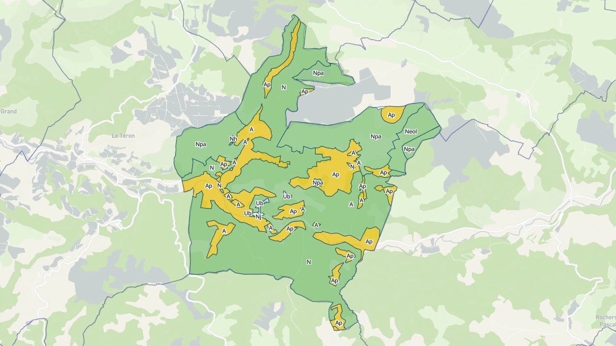 Aperçu cartographique de Marnhagues-et-Latour, centré sur la commune