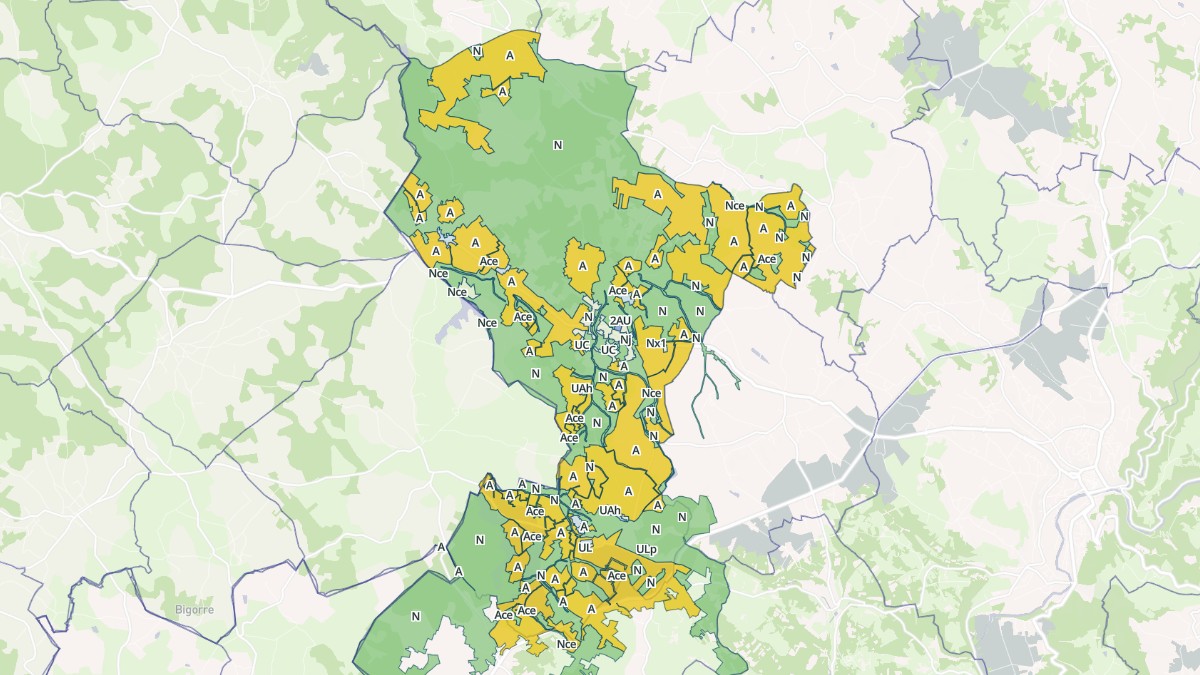 Aperçu cartographique de Martiel, centré sur la commune