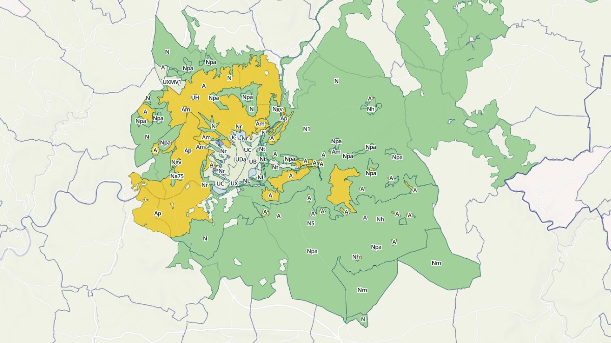 Aperçu cartographique de Millau, centré sur la commune