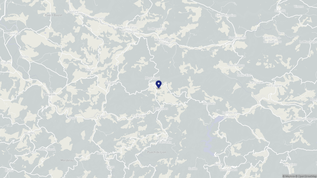 Aperçu cartographique de Montagnol, centré sur la commune