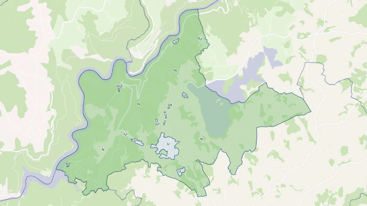 Aperçu cartographique de Montézic, centré sur la commune