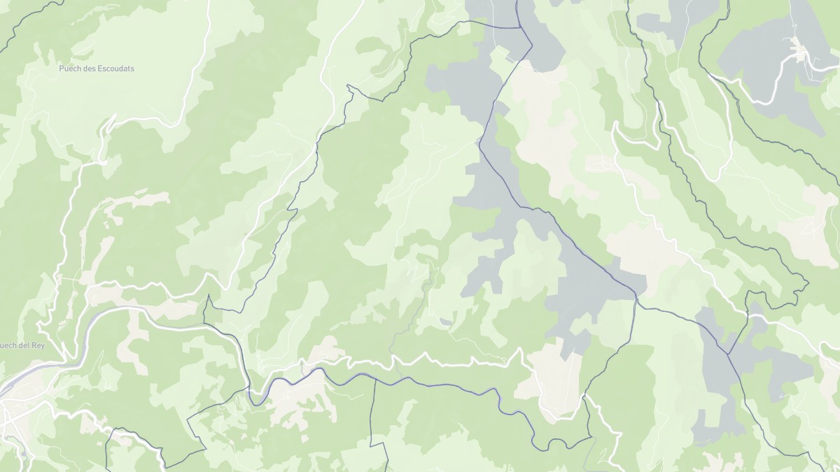 Aperçu cartographique de Pomayrols, centré sur la commune