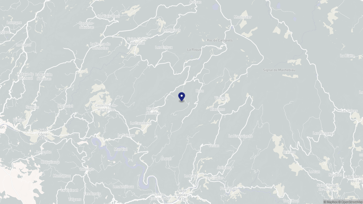 Aperçu cartographique de Prades-d'Aubrac, centré sur la commune