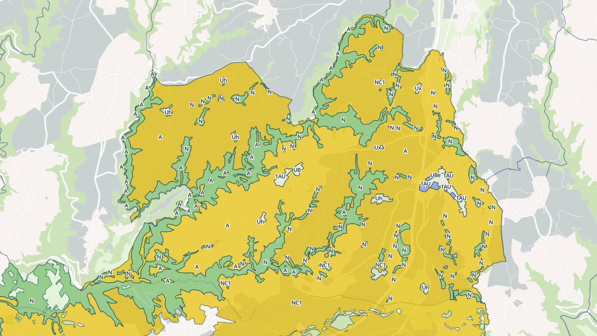 Aperçu cartographique de Quins, centré sur la commune