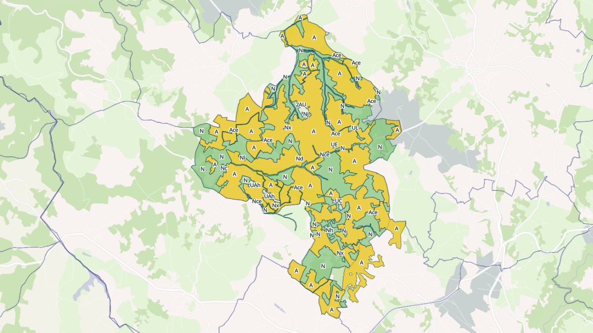 Aperçu cartographique de Sainte-Croix, centré sur la commune