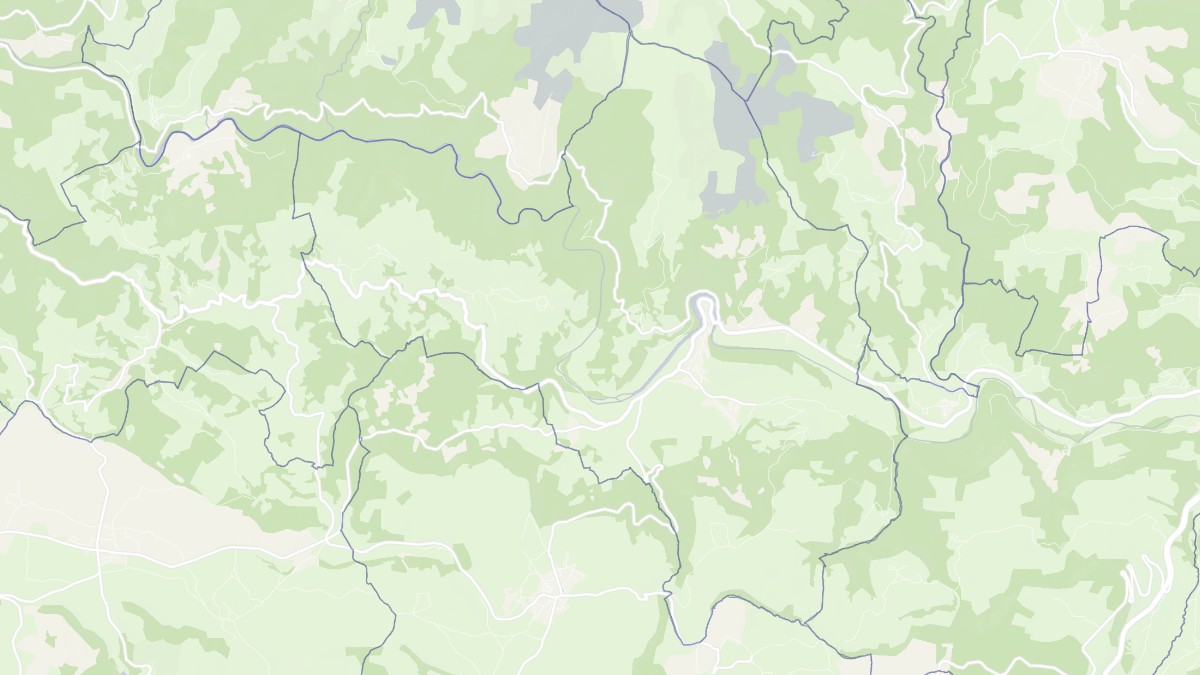 Aperçu cartographique de Saint-Laurent-d'Olt, centré sur la commune