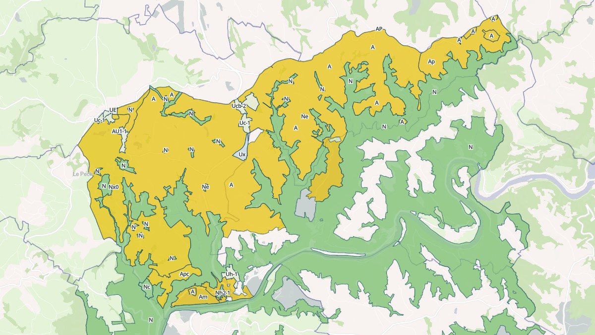 Aperçu cartographique de Saint-Santin, centré sur la commune