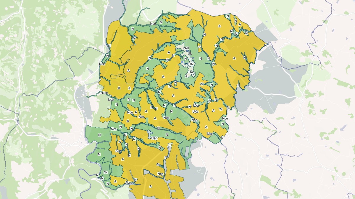 Aperçu cartographique de Sanvensa, centré sur la commune