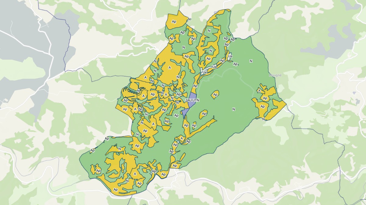 Aperçu cartographique de Sylvanès, centré sur la commune
