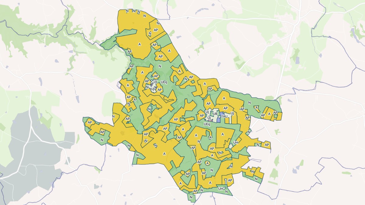 Aperçu cartographique de Vaureilles, centré sur la commune