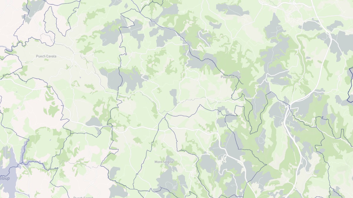 Aperçu cartographique de Vézins-de-Lévézou, centré sur la commune