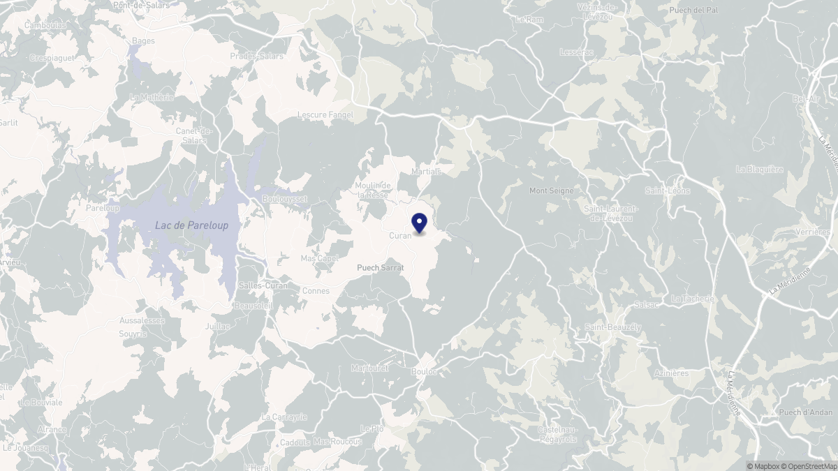 Aperçu cartographique de Curan, centré sur la commune