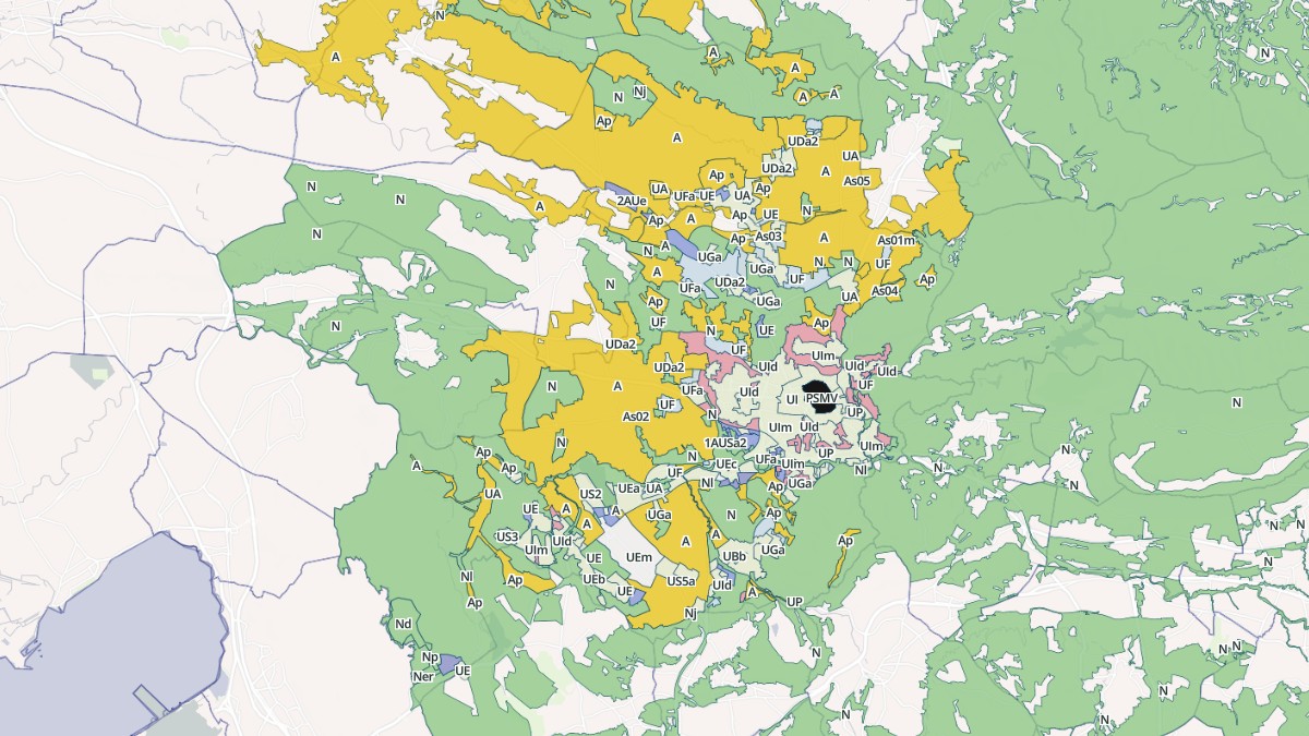 Aperçu cartographique de Aix-en-Provence, centré sur la commune