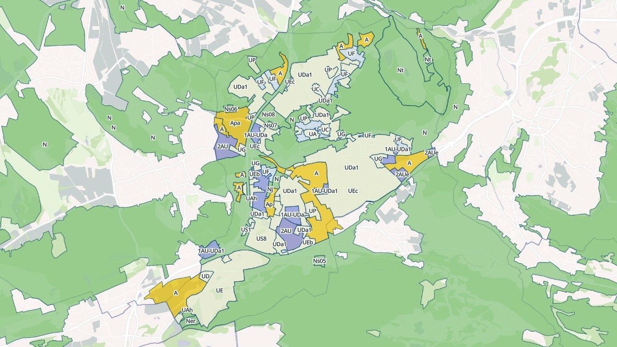 Aperçu cartographique de Bouc-Bel-Air, centré sur la commune
