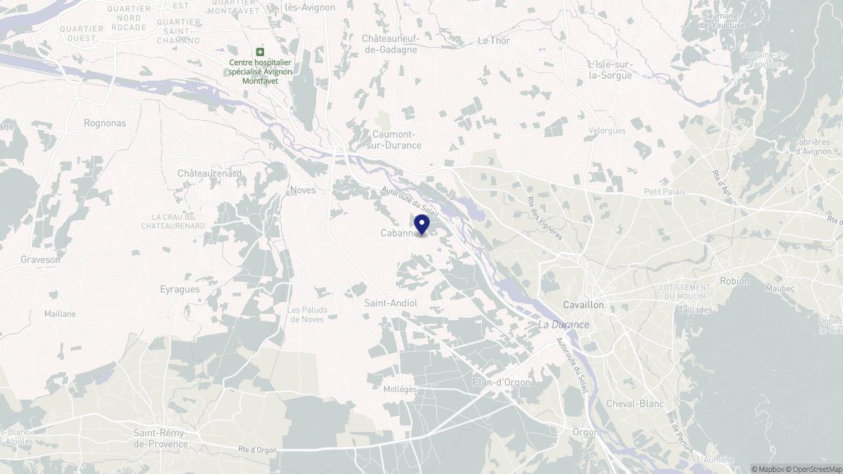 Aperçu cartographique de Cabannes, centré sur la commune