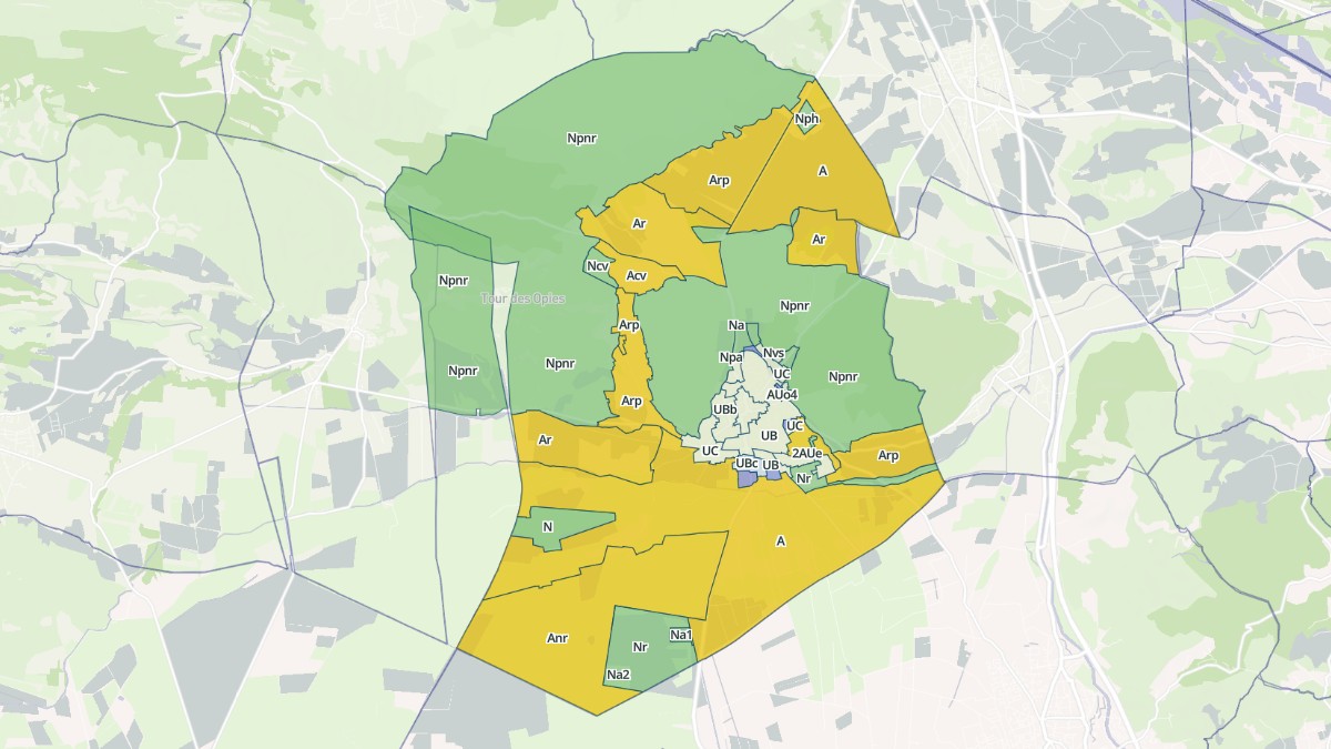 Aperçu cartographique de Eyguières, centré sur la commune