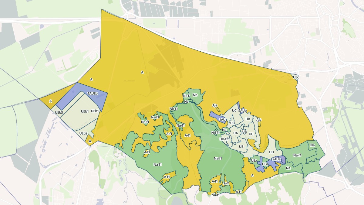 Aperçu cartographique de Grans, centré sur la commune
