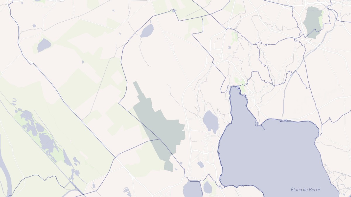 Aperçu cartographique de Istres, centré sur la commune