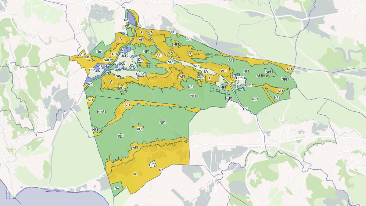 Aperçu cartographique de Lançon-Provence, centré sur la commune