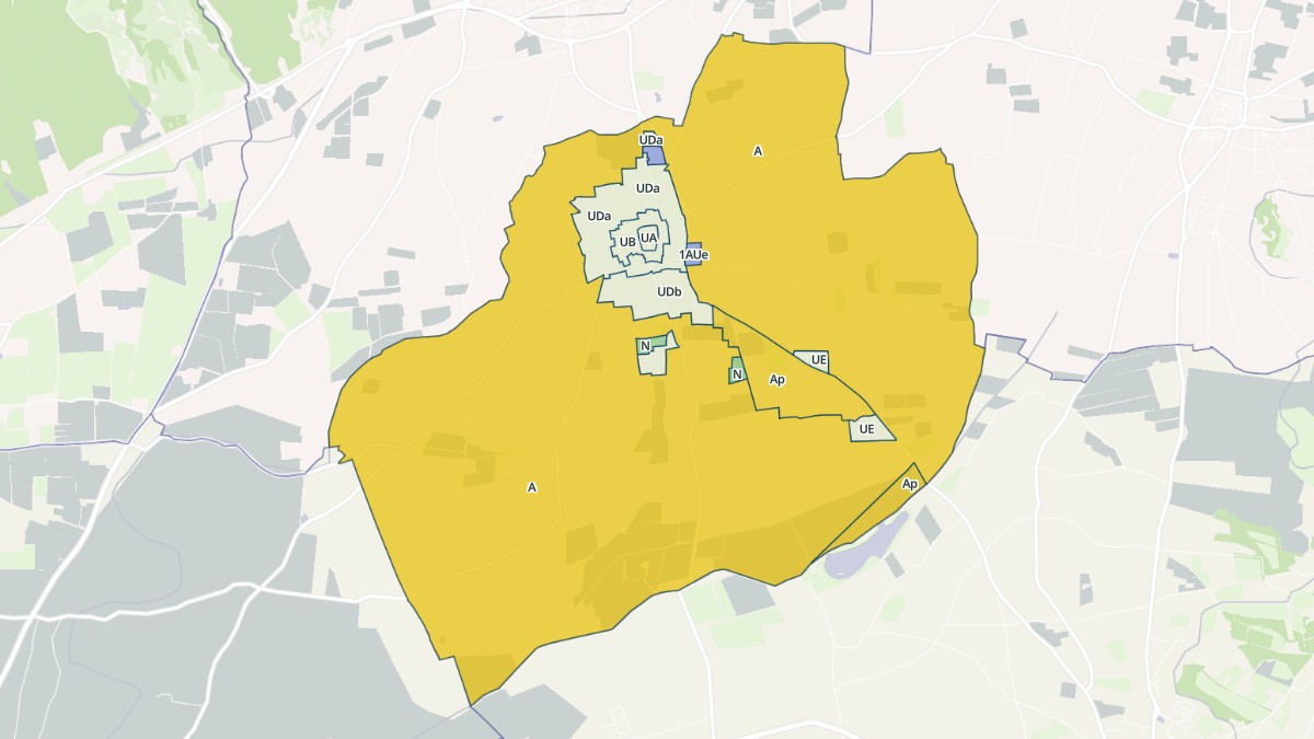 Aperçu cartographique de Maillane, centré sur la commune