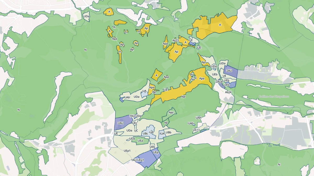 Aperçu cartographique de Meyreuil, centré sur la commune
