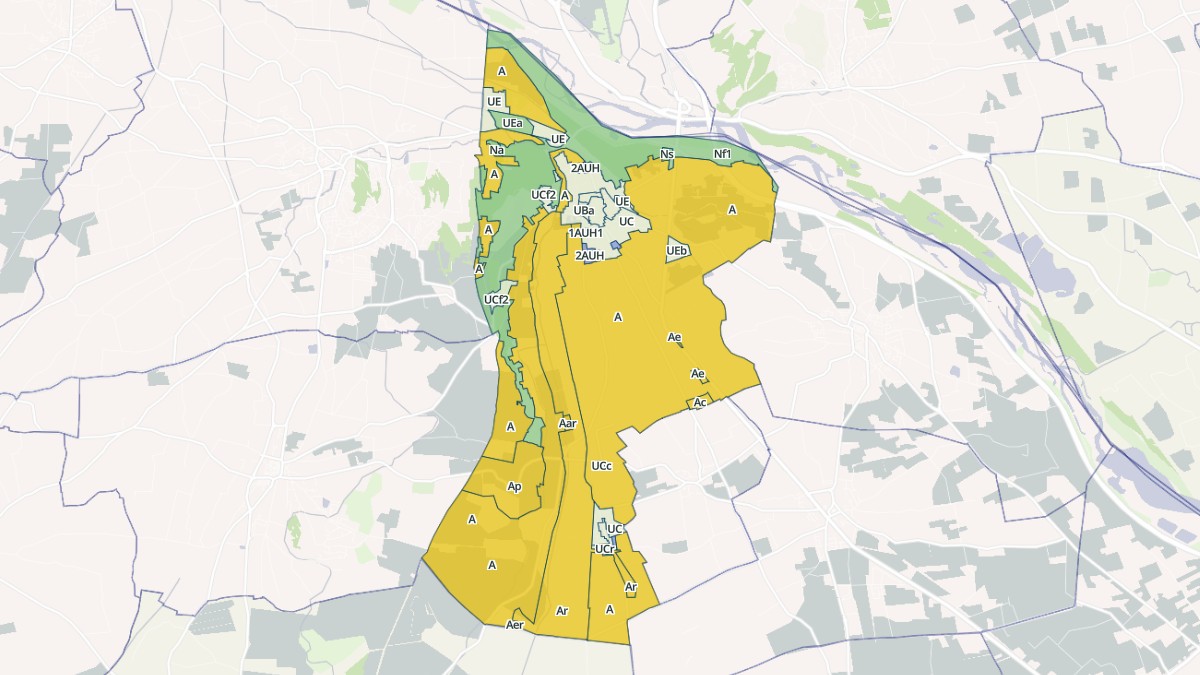 Aperçu cartographique de Noves, centré sur la commune
