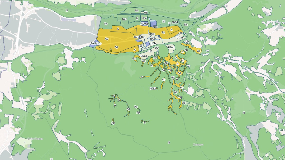 Aperçu cartographique de Peyrolles-en-Provence, centré sur la commune