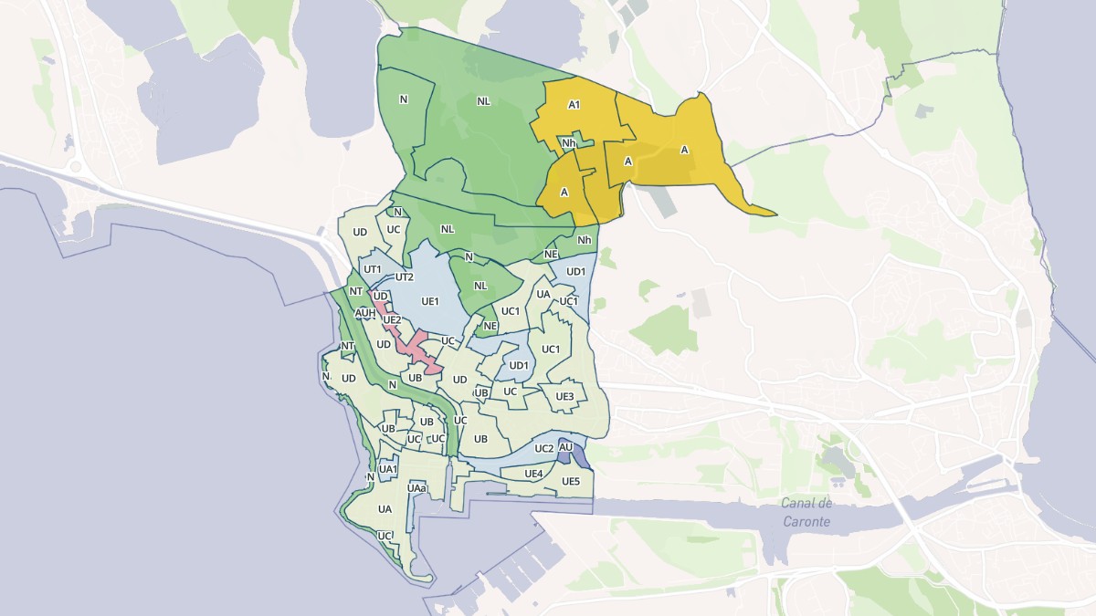 Aperçu cartographique de Port-de-Bouc, centré sur la commune